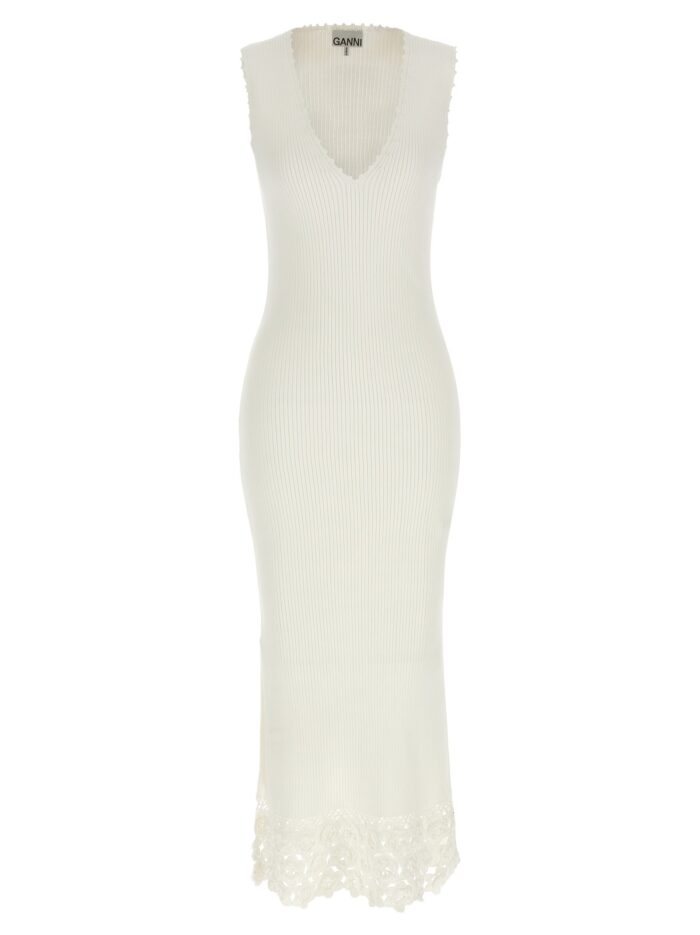 GANNI 'Cotton Crochet' Dress