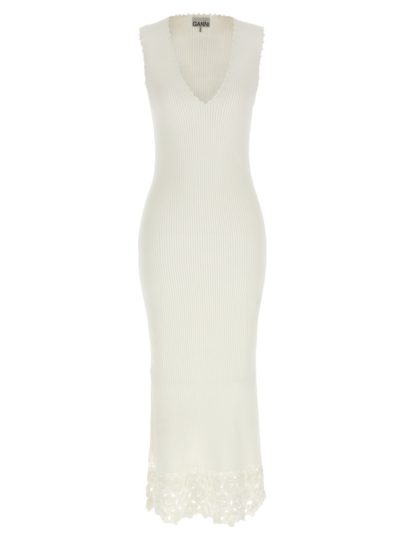 GANNI 'Cotton Crochet' Dress