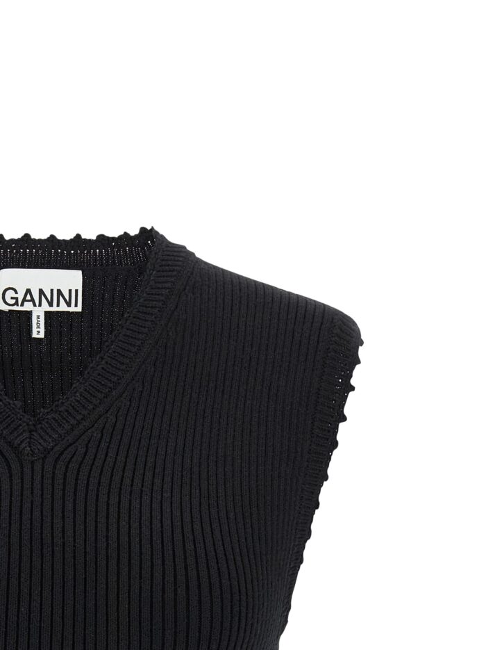 GANNI 'Cotton Crochet' Vest