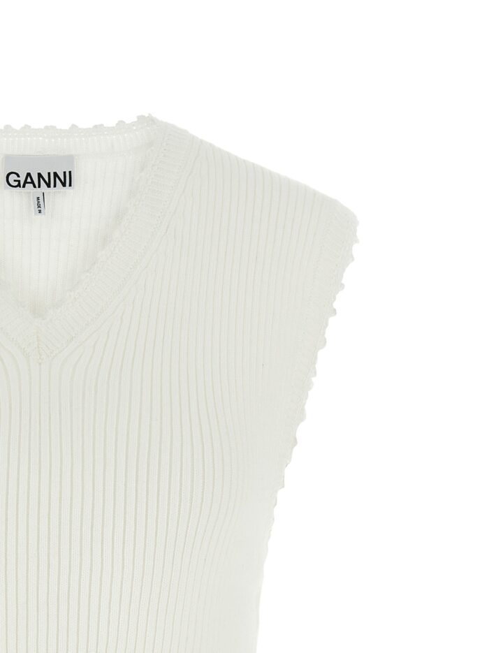 GANNI 'Cotton Crochet' Vest