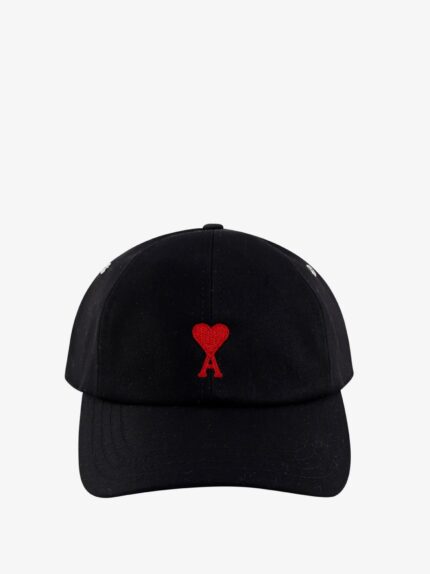 AMI PARIS Cotton Hat With Embroidered Logo On The Front