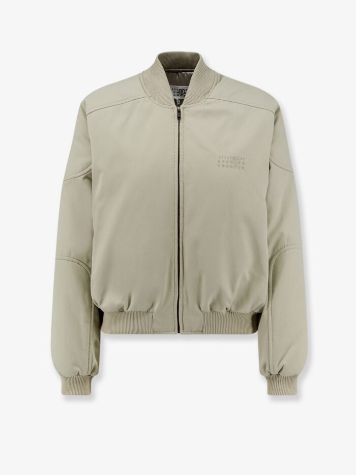 mm6 maison margiela cotton jacket with numeric signature detail MM6 MAISON MARGIELA Cotton Jacket With Numeric Signature Detail