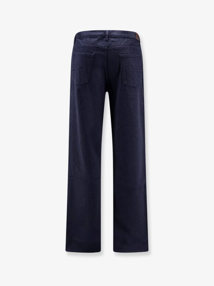 Cotton Jeans With All-over Dior Oblique Motif