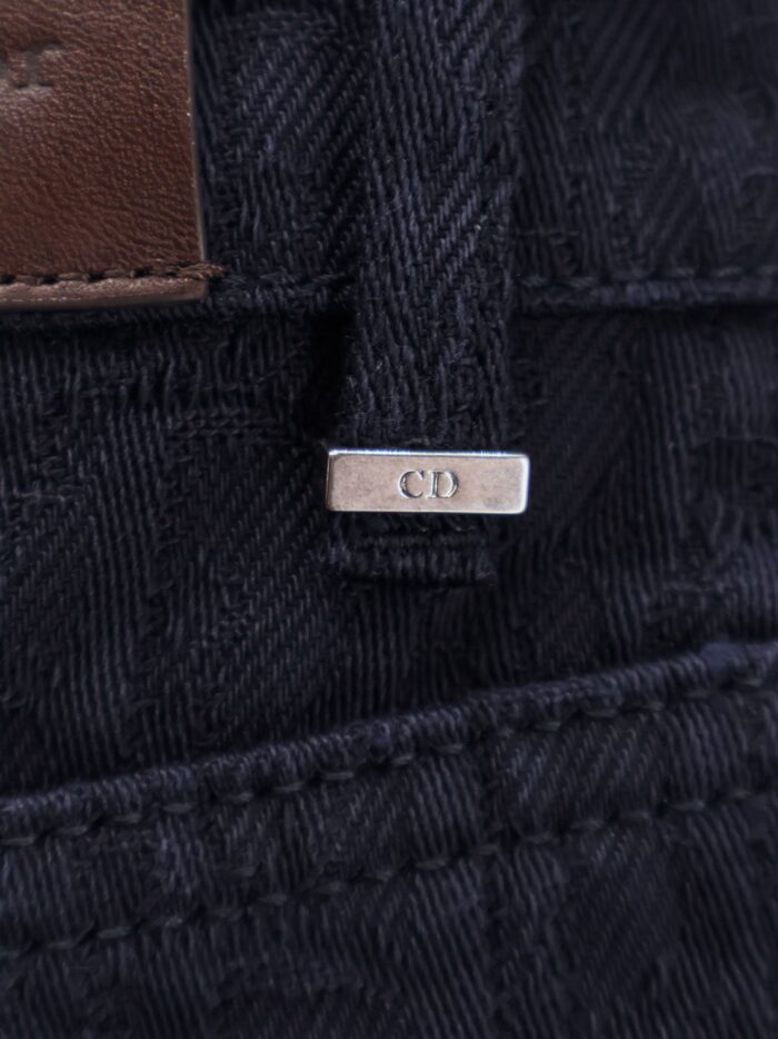 Cotton Jeans With All-over Dior Oblique Motif