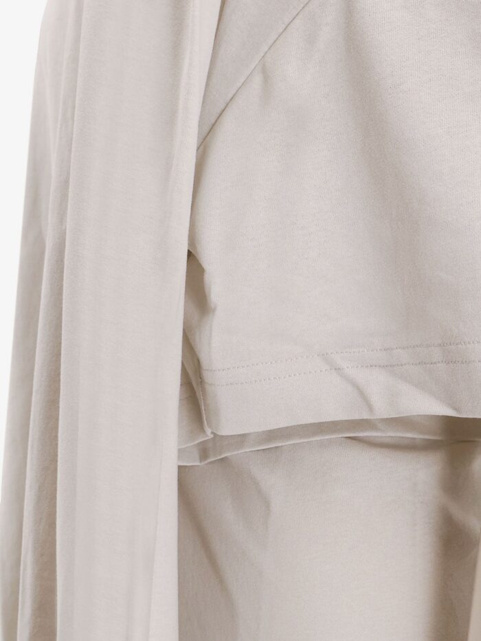 Balenciaga Cotton Jersey Semi Fitted Short Dress