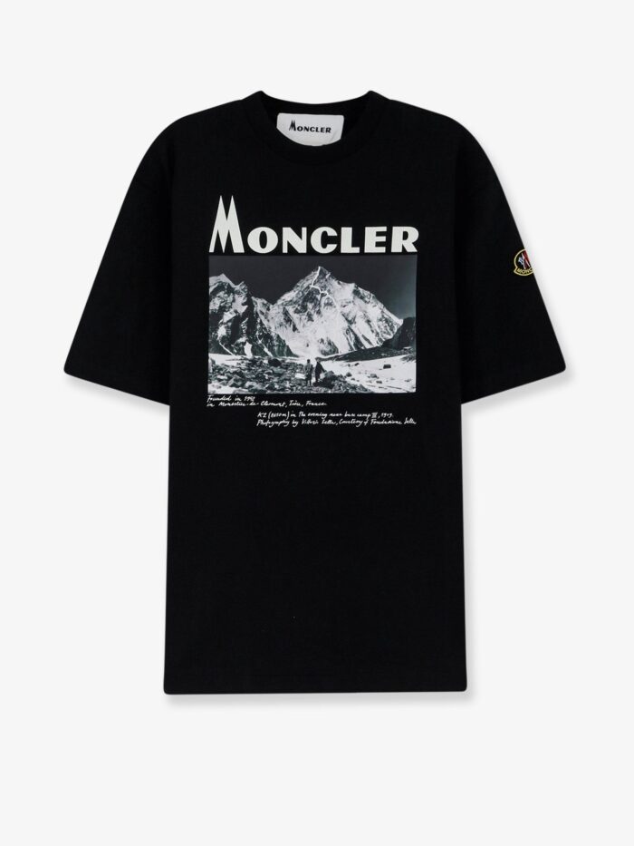Moncler Cotton Jersey T-Shirt With Print