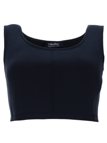 S MAX MARA COTTON JERSEY TOP