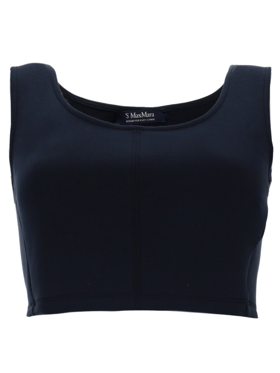 S MAX MARA COTTON JERSEY TOP