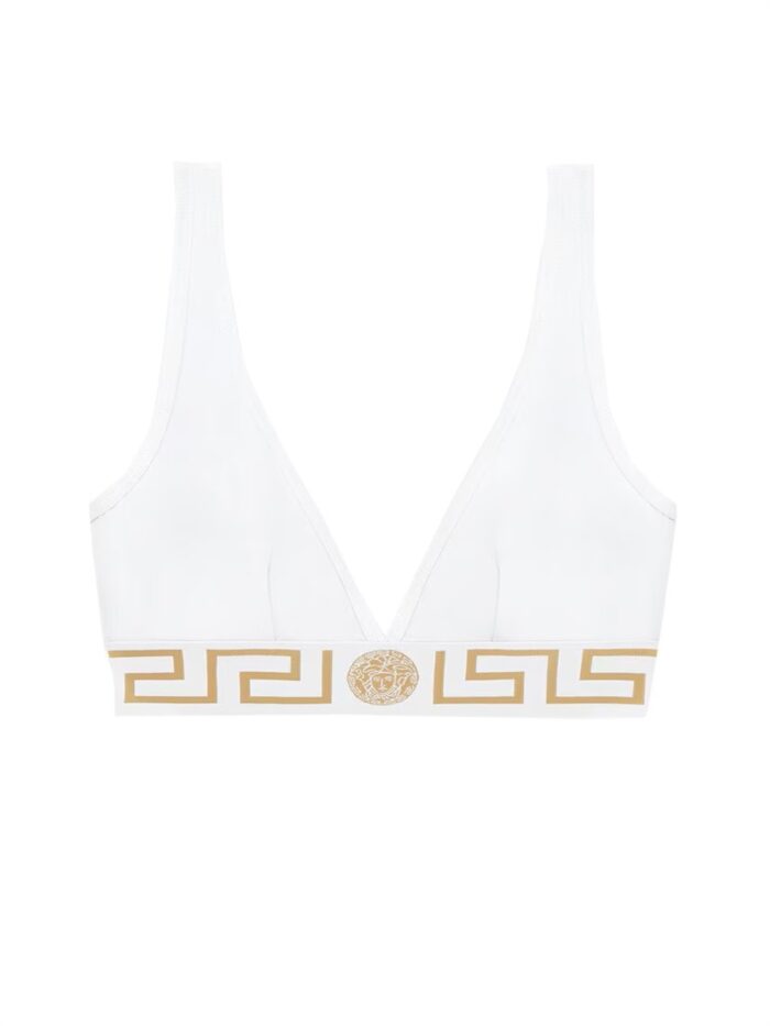 versace cotton jersey triangle bralette Versace Cotton Jersey Triangle Bralette