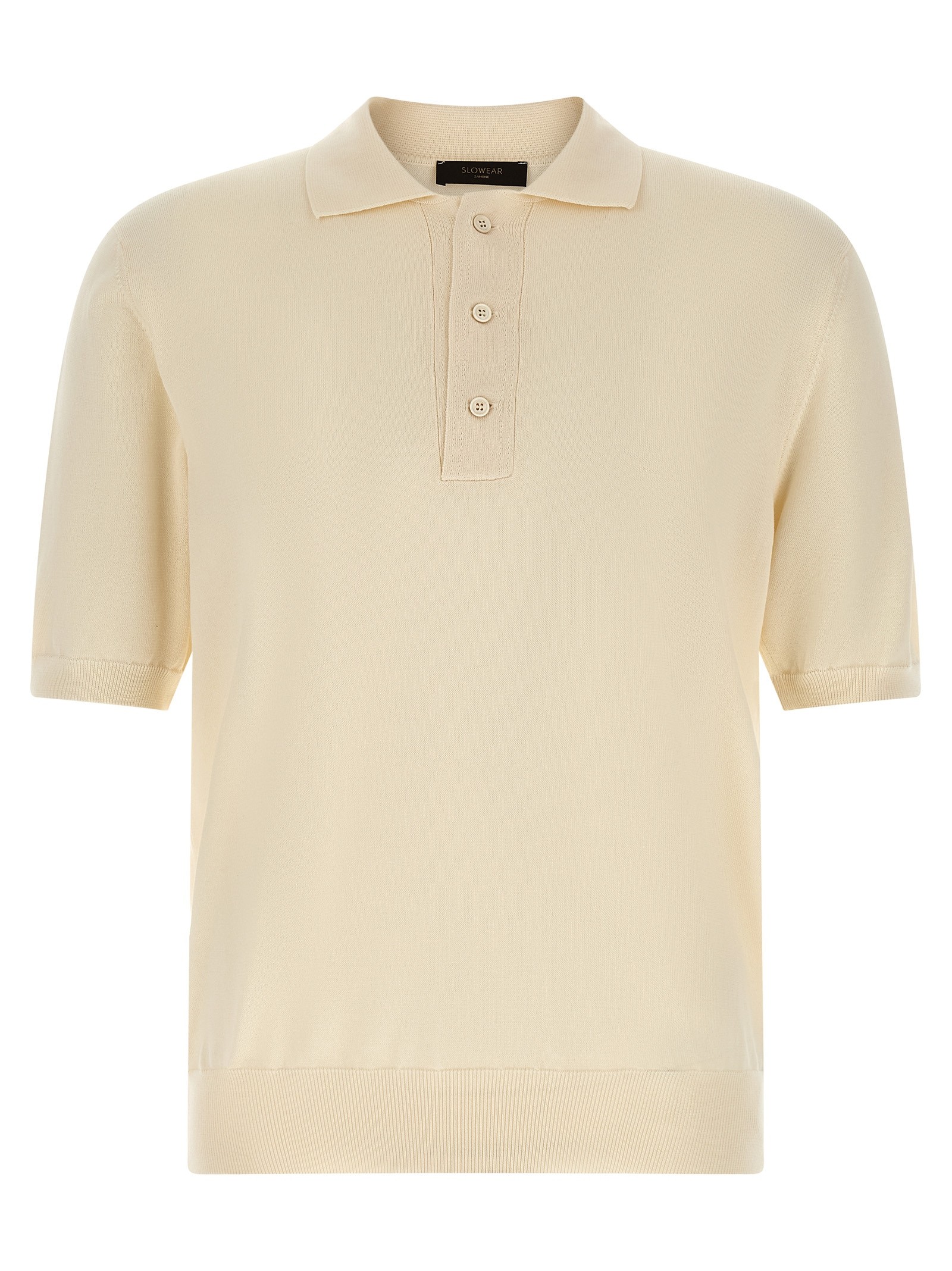 Zanone Cotton Knit Polo Shirt