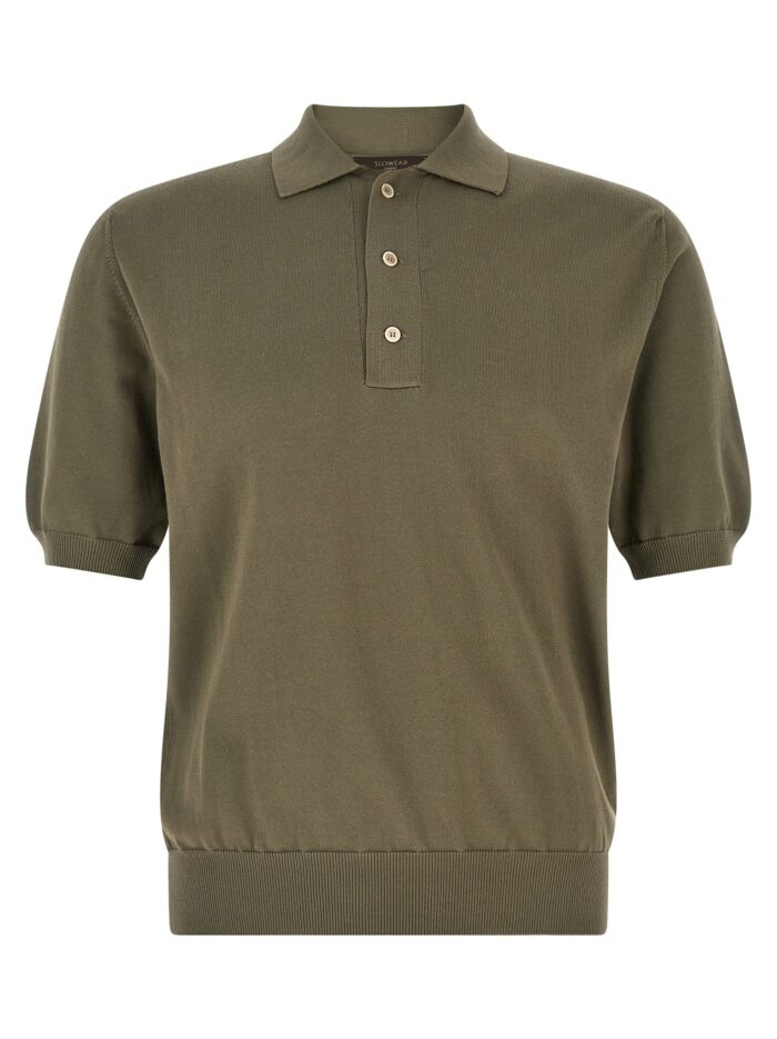 zanone cotton knit polo shirt Zanone Cotton Knit Polo Shirt
