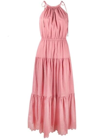 Cotton Lawn Halter Dress