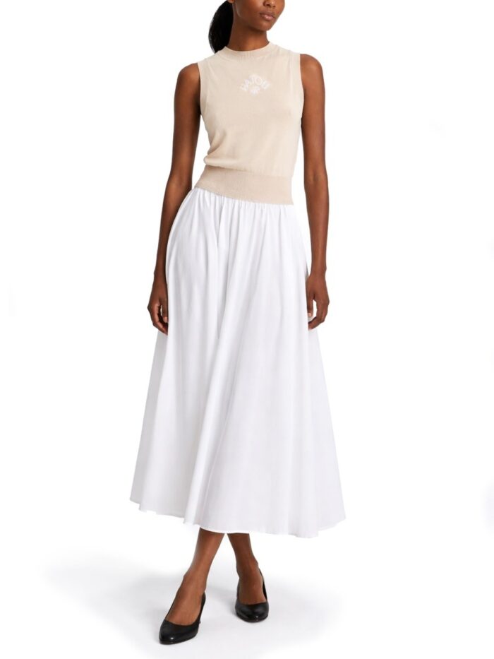 Patou Cotton Midi Skirt