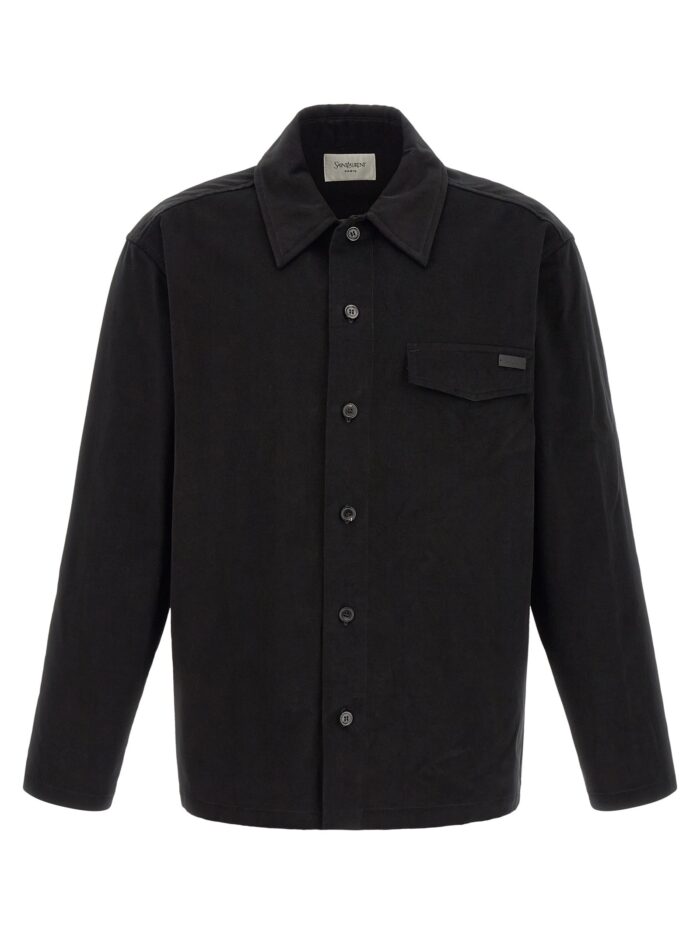 saint laurent cotton overshirt Saint Laurent Cotton Overshirt