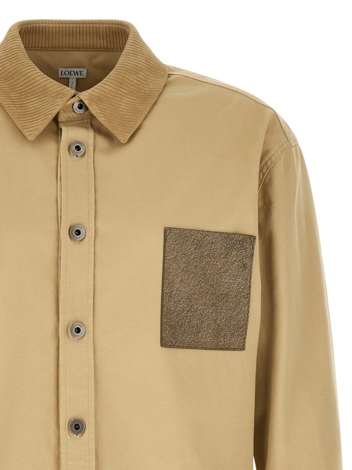 LOEWE Cotton Overshirt With Tschino