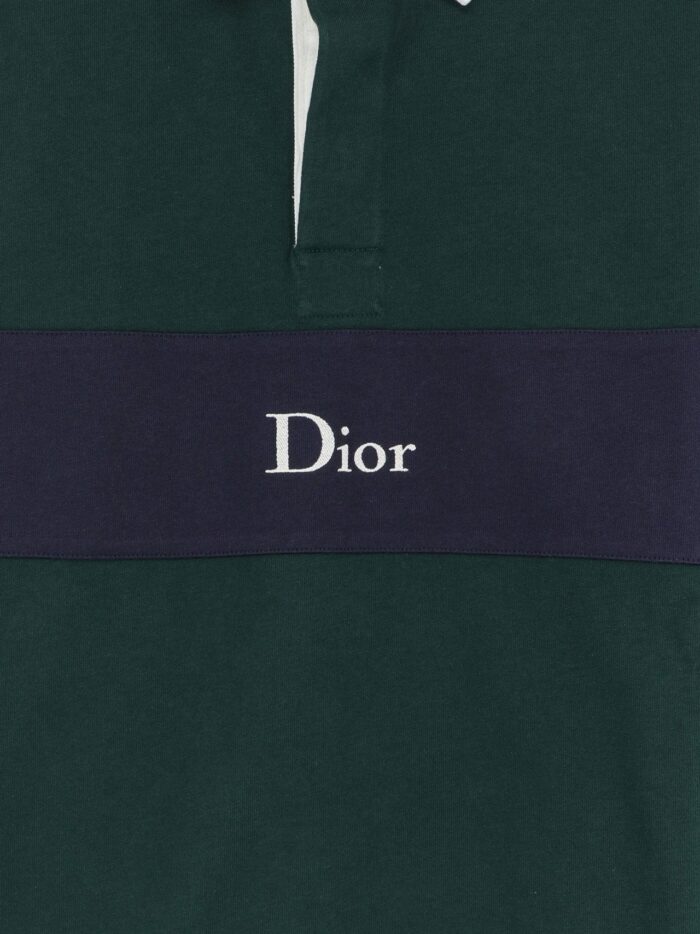 Cotton Polo Rugby With Dior Embroidery