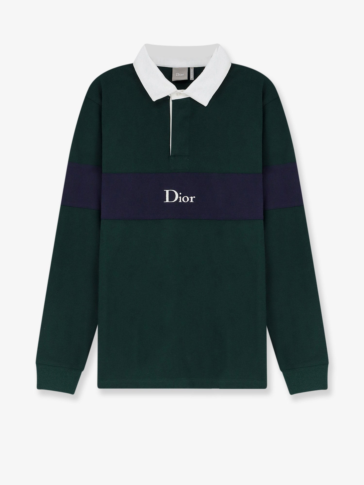 Cotton Polo Rugby With Dior Embroidery