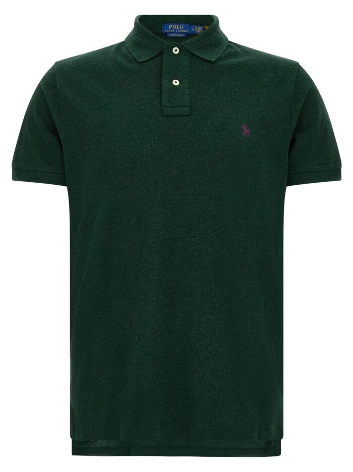 polo ralph lauren cotton polo shirt with embroidered logo Polo Ralph Lauren Cotton Polo Shirt With Embroidered Logo