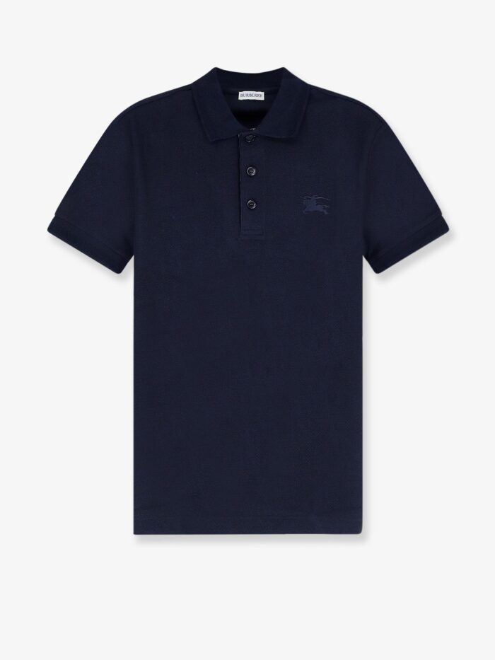 burberry cotton polo shirt with embroidered logo Burberry Cotton Polo Shirt With Embroidered Logo
