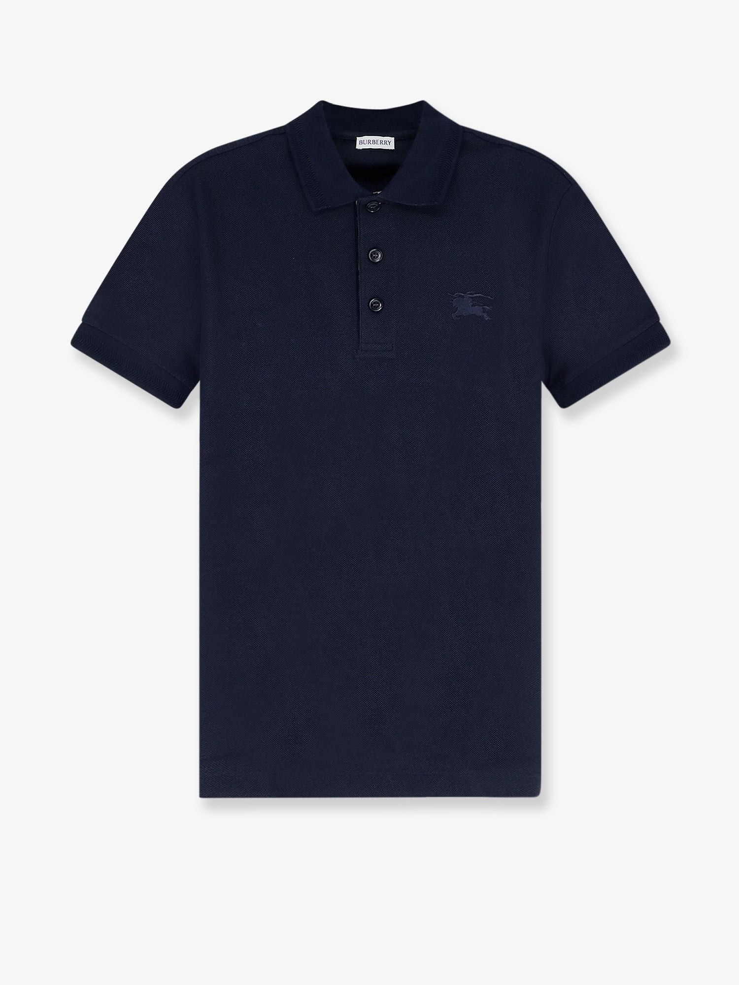 Burberry Cotton Polo Shirt With Embroidered Logo