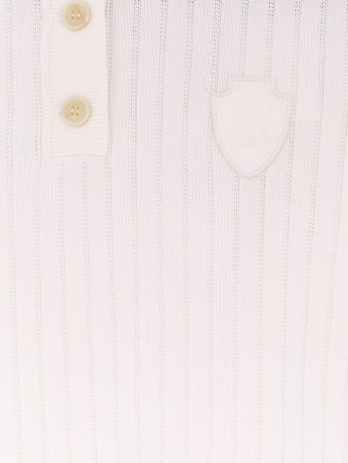 Brunello Cucinelli Cotton Polo Shirt With Embroidered Logo On The Front