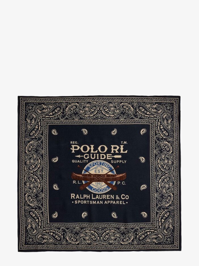 polo ralph lauren cotton scarf with paisley print Polo Ralph Lauren Cotton Scarf With Paisley Print