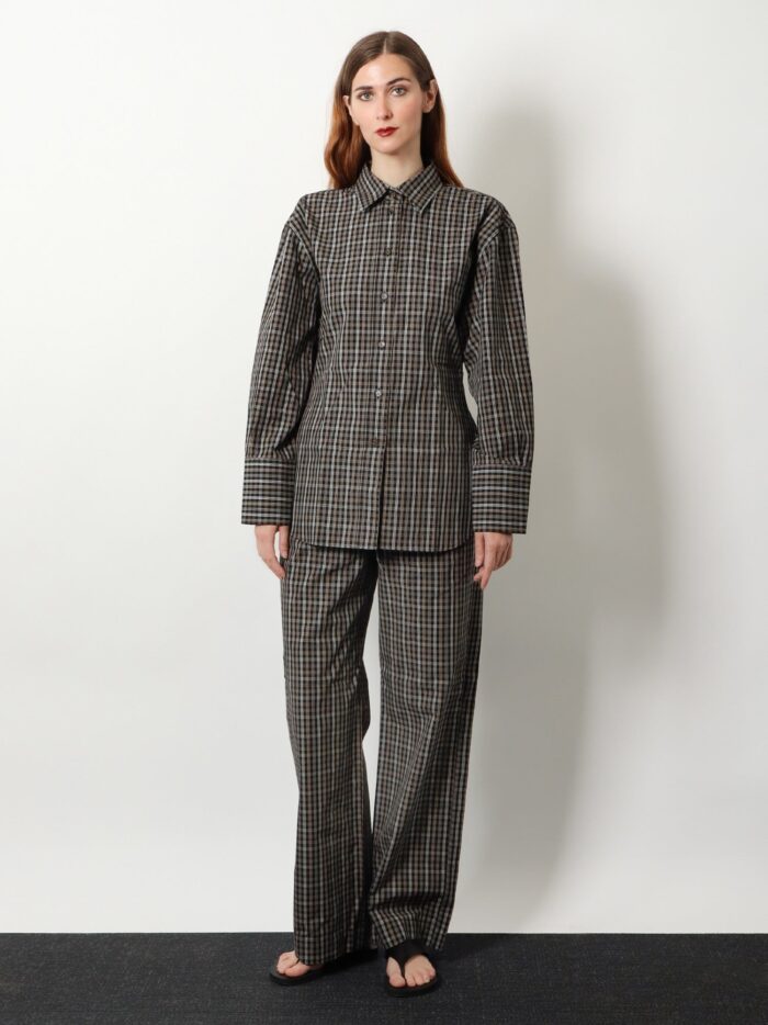 Rohe Cotton Shirt With Check Pattern
