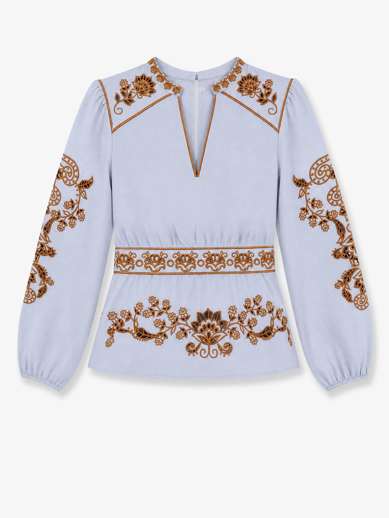 FARM RIO Cotton Shirt With Embroidery