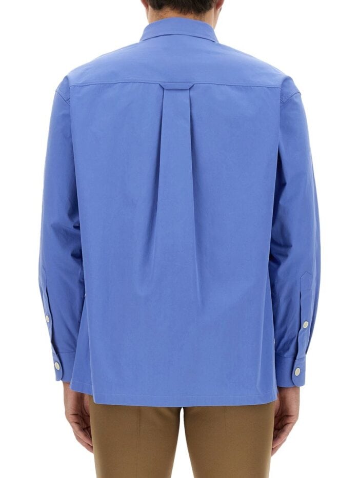 COTTON SHIRT WITH GUCCI EMBROIDERY