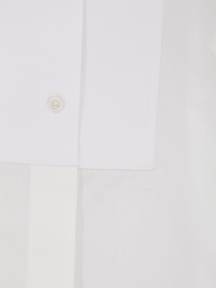 Dior Cotton Shirt With Metal Logo Detail