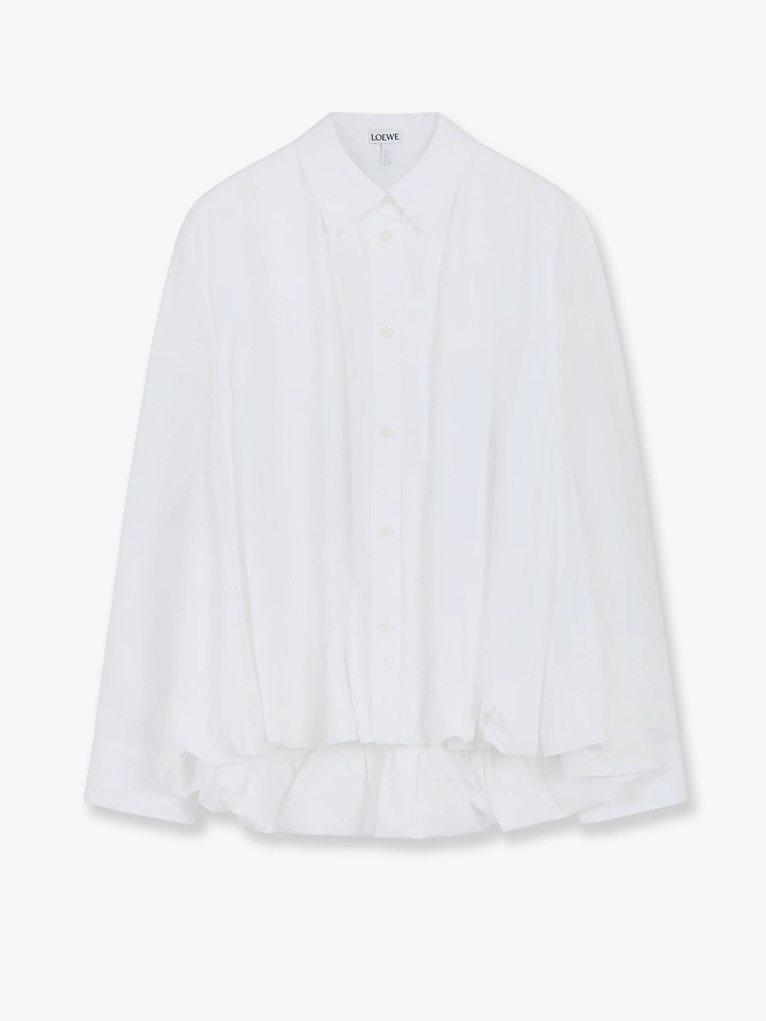 LOEWE Cotton Shirt With Ruffle