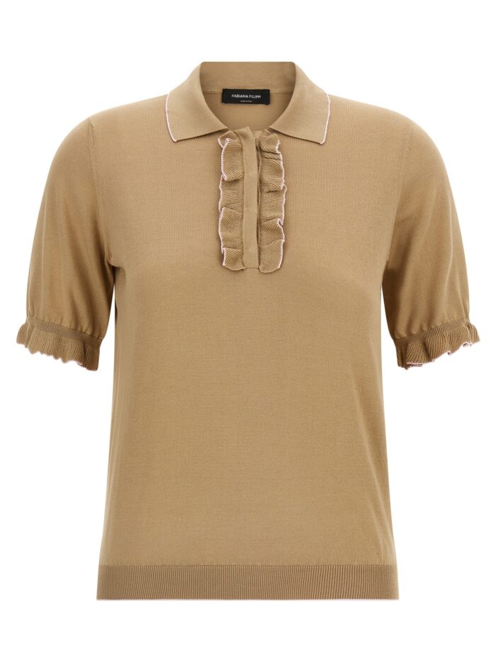 fabiana filippi cotton silk polo shirt Fabiana Filippi Cotton Silk Polo Shirt