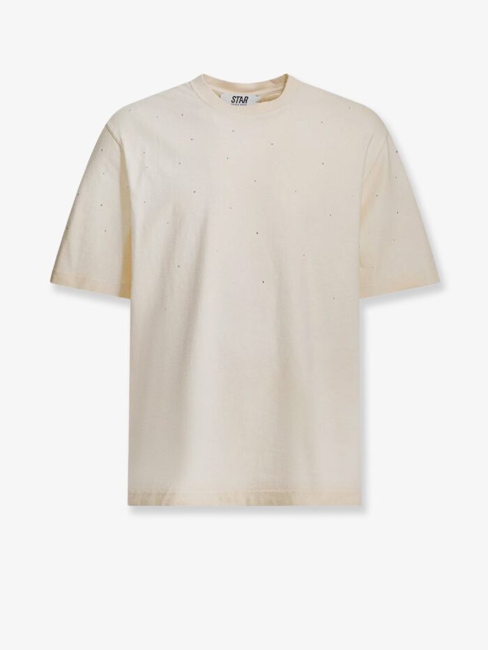 Golden Goose Deluxe Brand Cotton Star T-shirt With All-over Rhinestones