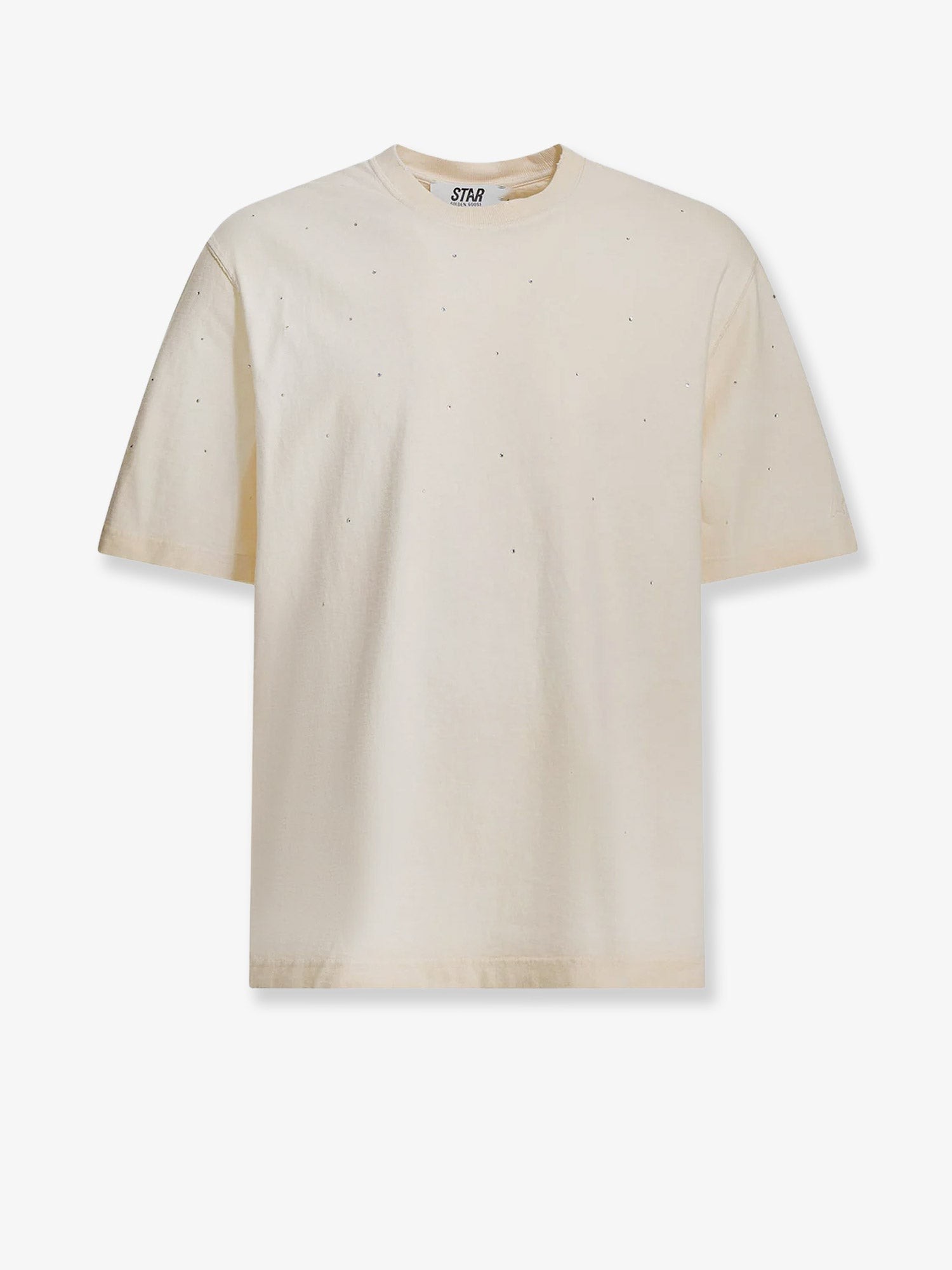 Golden Goose Deluxe Brand Cotton Star T-shirt With All-over Rhinestones