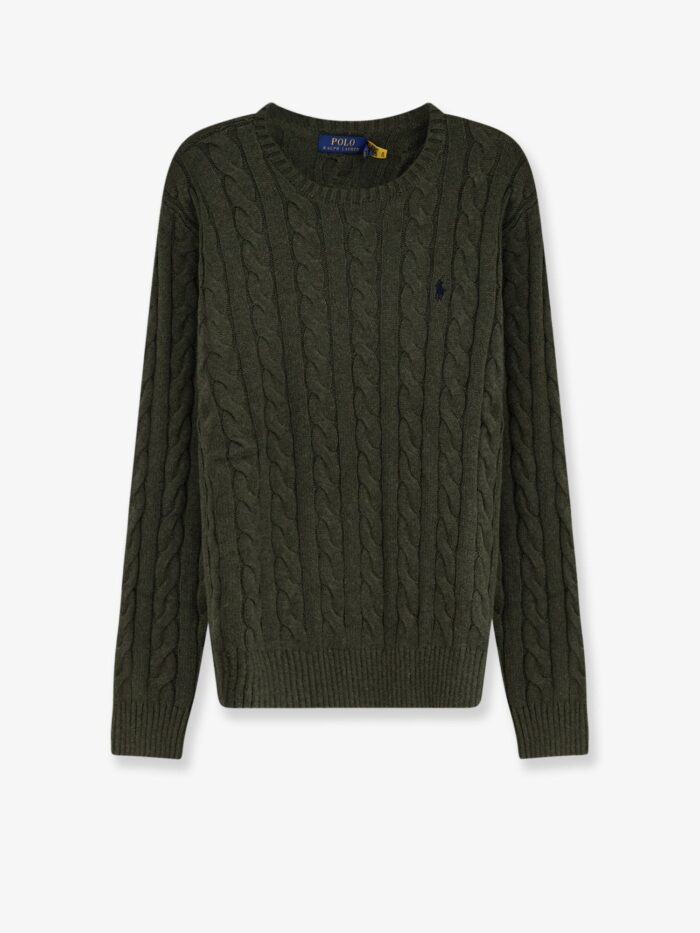 Polo Ralph Lauren Cotton Sweater With Embroidered Logo On The Front