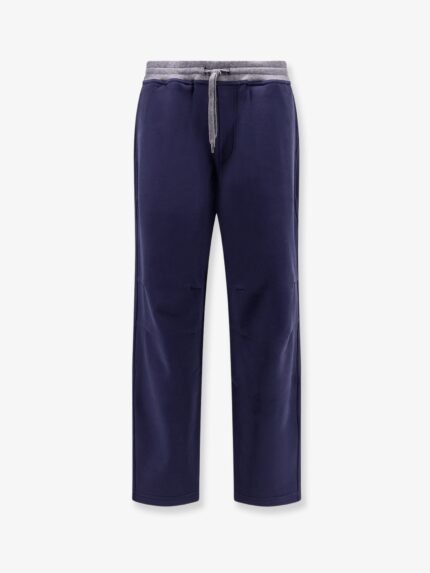 Brunello Cucinelli Cotton Sweatpants With Embroidery
