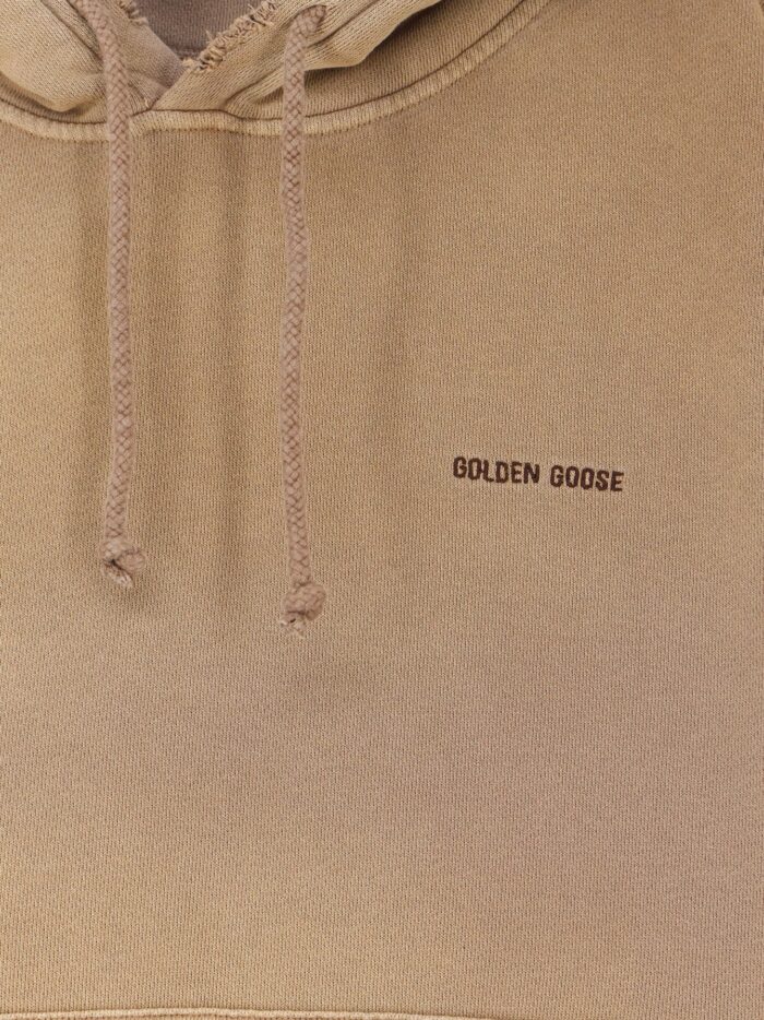 Golden Goose Deluxe Brand Cotton Sweatshirt With Front Embroidered Logo