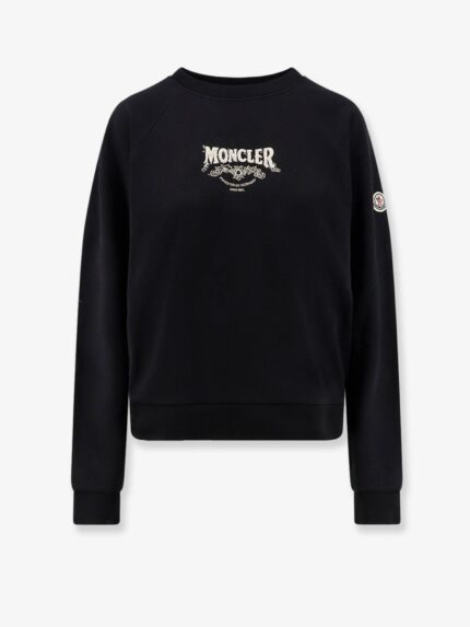 Moncler Cotton Sweatshirt With Front Logo