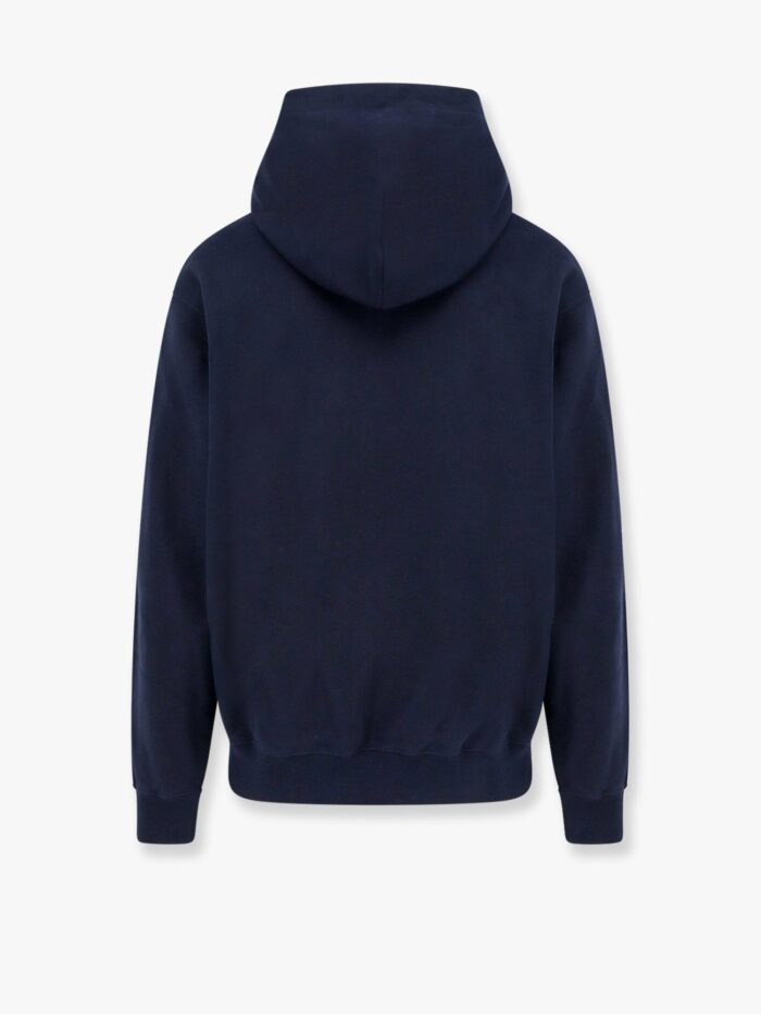 Cotton Sweatshirt With Gucci Web Print