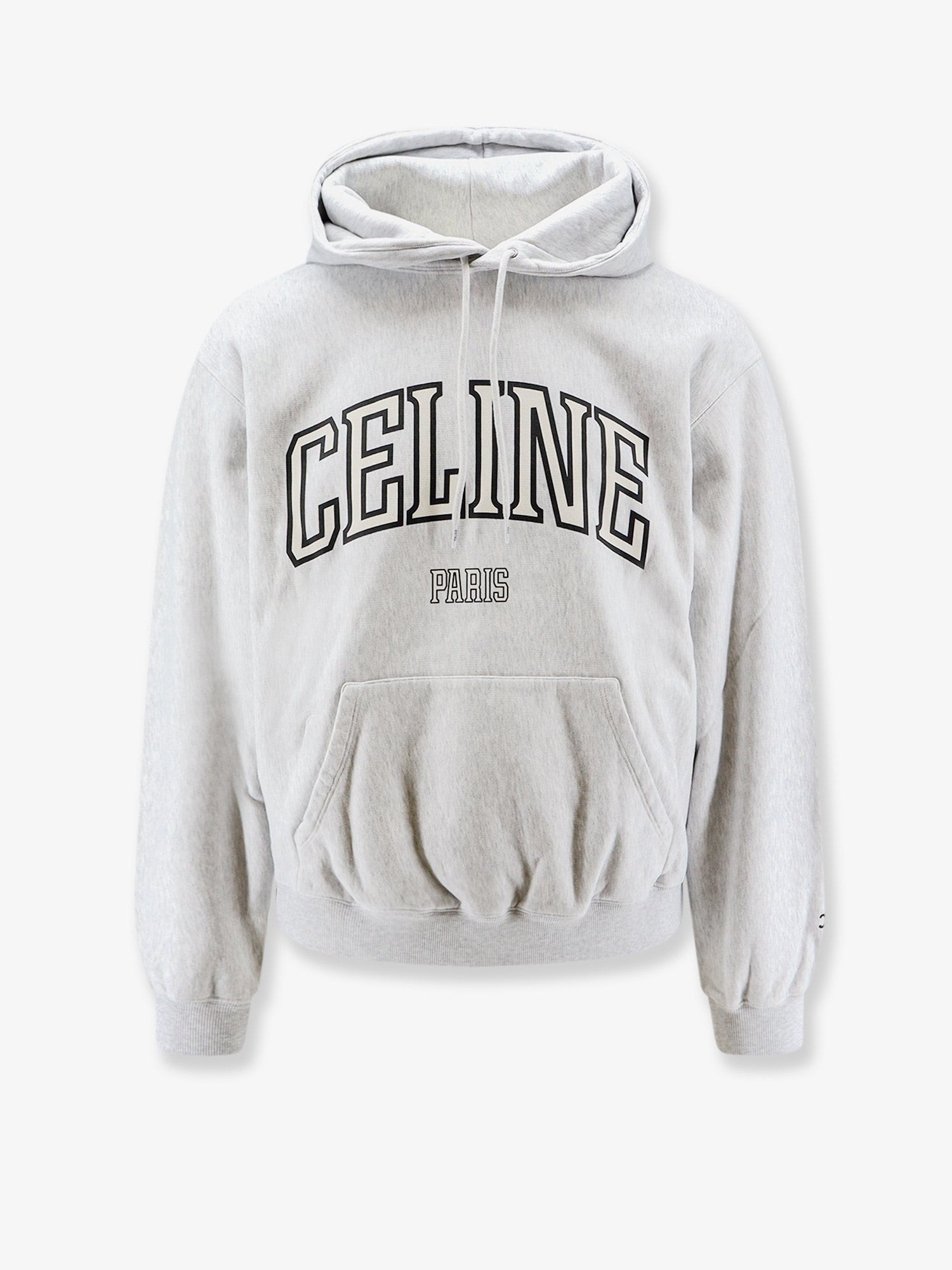 Celine Cotton Sweatshirt With Logo Lettering Print