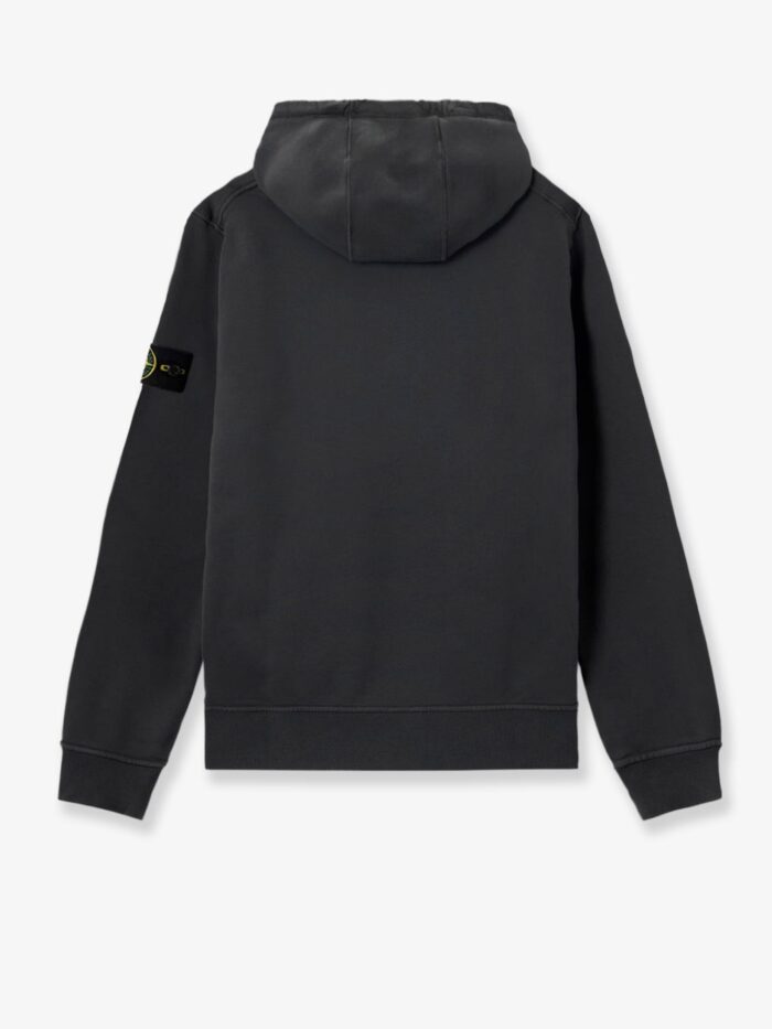 Stone Island Cotton Sweatshirt With Side Logo Patch