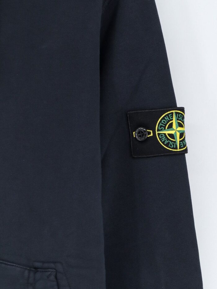 Stone Island Cotton Sweatshirt With Side Logo Patch