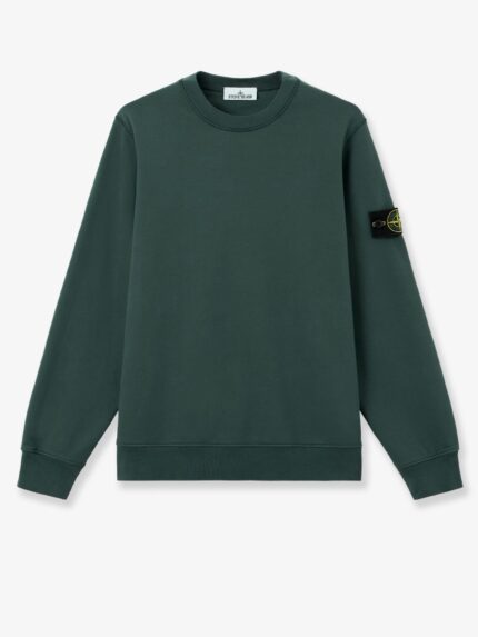Stone Island Cotton Sweatshirt With Side Logo Patch