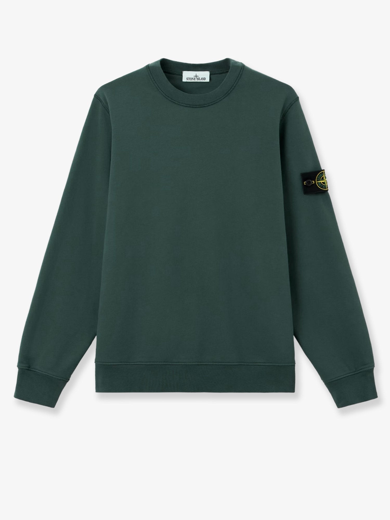 Stone Island Cotton Sweatshirt With Side Logo Patch