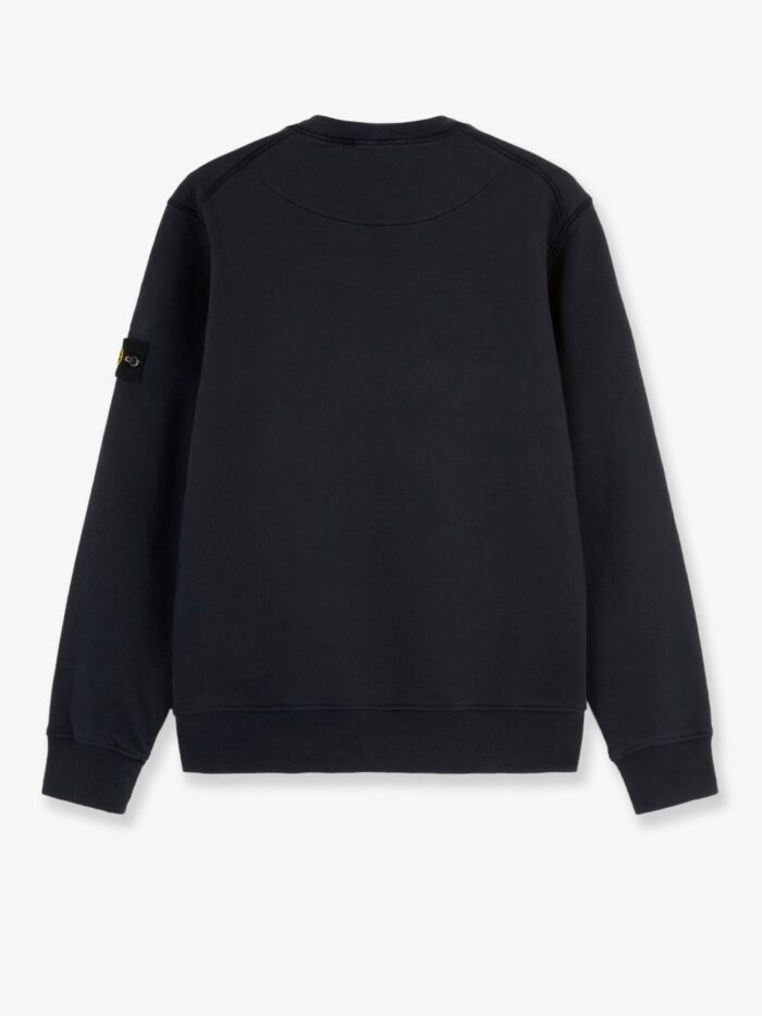 Stone Island Cotton Sweatshirt With Side Logo Patch