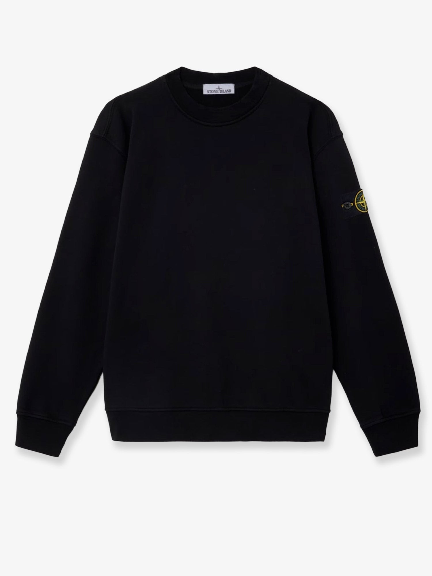 Stone Island Cotton Sweatshirt With Side Logo Patch