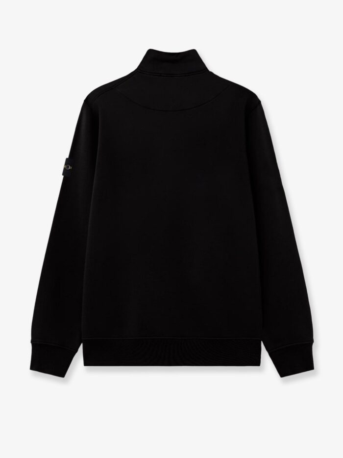 Stone Island Cotton Sweatshirt With Side Logo Patch
