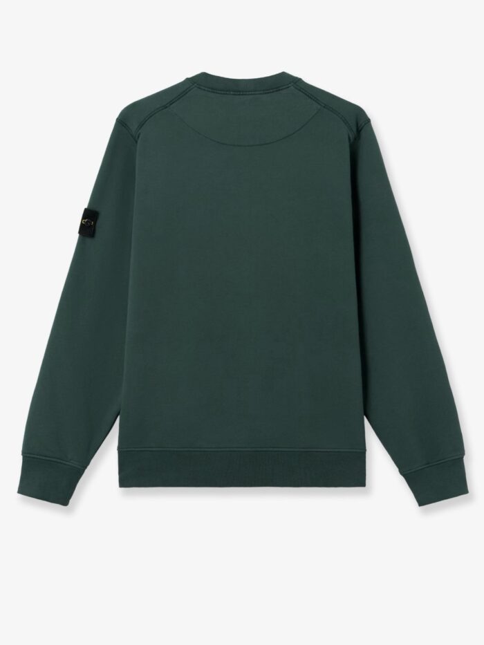 Stone Island Cotton Sweatshirt With Side Logo Patch