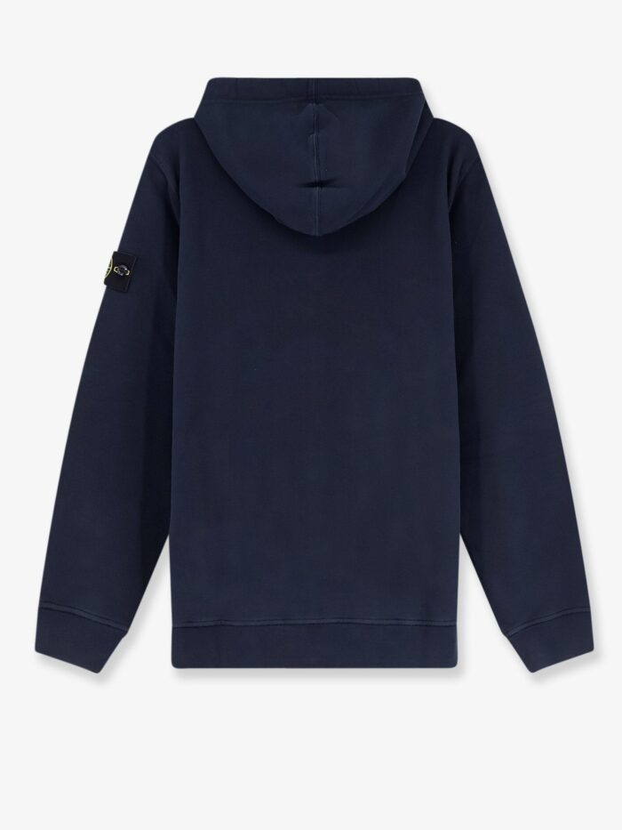 Stone Island Cotton Sweatshirt With Side Logo Patch