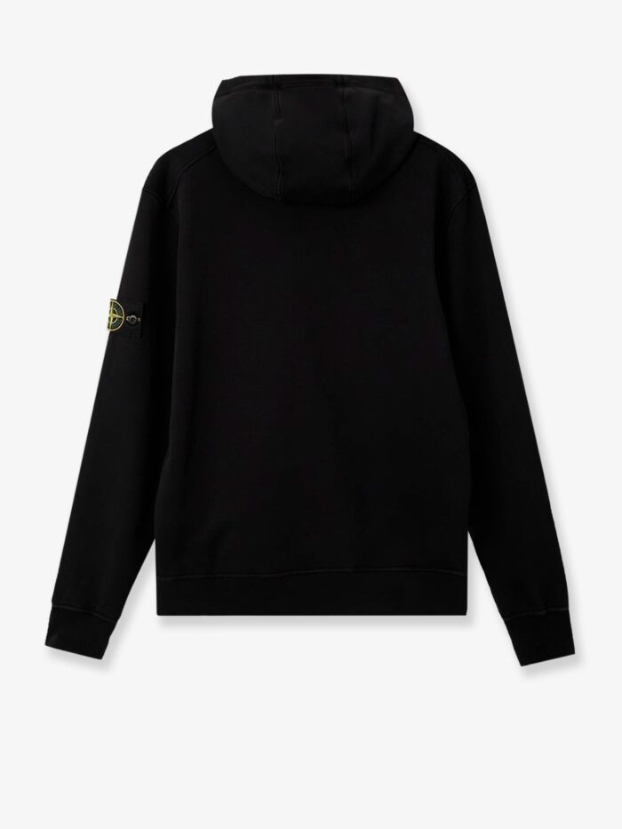 Stone Island Cotton Sweatshirt With Side Logo Patch
